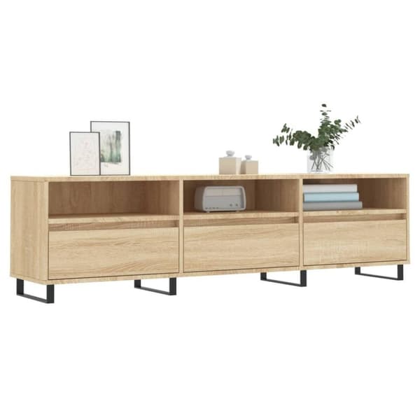 vidaXL TV-benk sonoma eik 150x30x44,5 cm konstruert tre