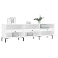 Miniatyrbilde 3 av 11: vidaXL TV-benk hvit 150x30x44,5 cm konstruert tre