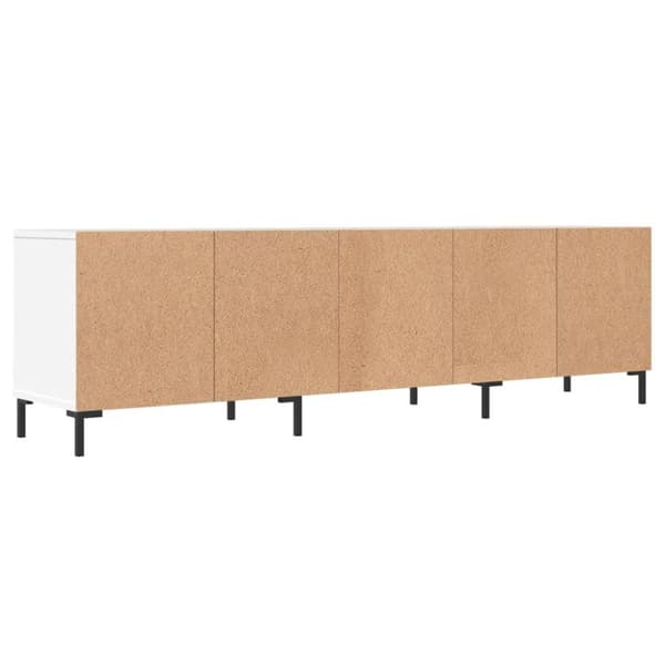 vidaXL TV-benk hvit 150x30x44,5 cm konstruert tre