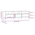 Miniatyrbilde 10 av 11: vidaXL TV-benk hvit 150x30x44,5 cm konstruert tre