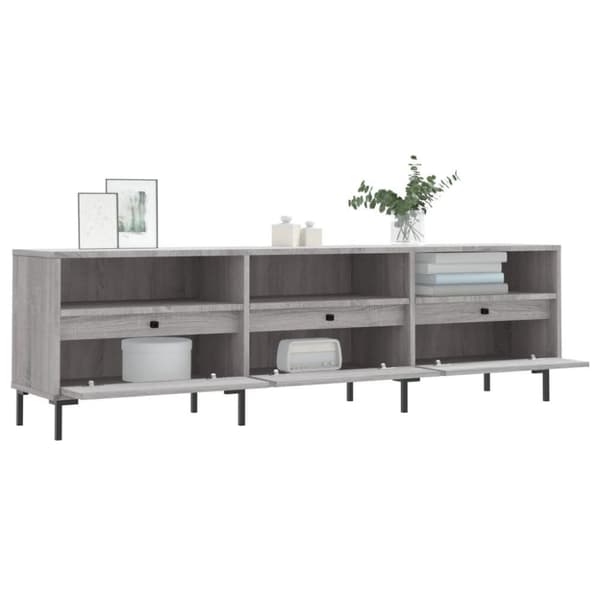 vidaXL Tv-bänk grå sonoma 150x30x44,5 cm konstruerat trä
