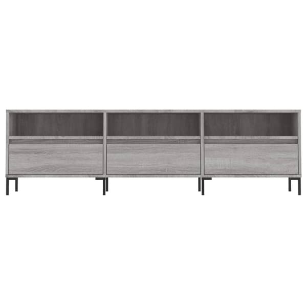 vidaXL Tv-bänk grå sonoma 150x30x44,5 cm konstruerat trä