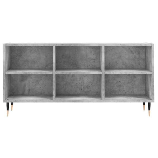 vidaXL TV-benk betonggrå 103,5x30x50 cm konstruert tre