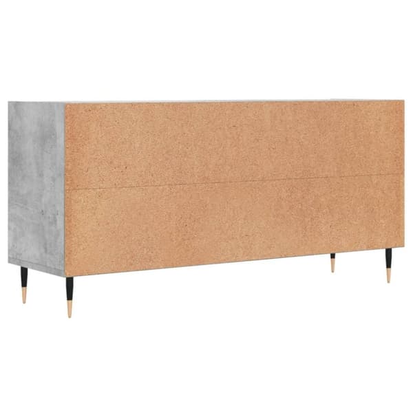 vidaXL TV-benk betonggrå 103,5x30x50 cm konstruert tre