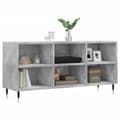 Miniatyrbilde 2 av 10: vidaXL TV-benk betonggrå 103,5x30x50 cm konstruert tre