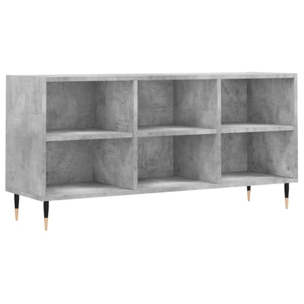 vidaXL TV-benk betonggrå 103,5x30x50 cm konstruert tre
