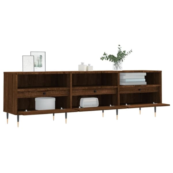 vidaXL TV-taso ruskea tammi 150x30x44,5 cm tekninen puu