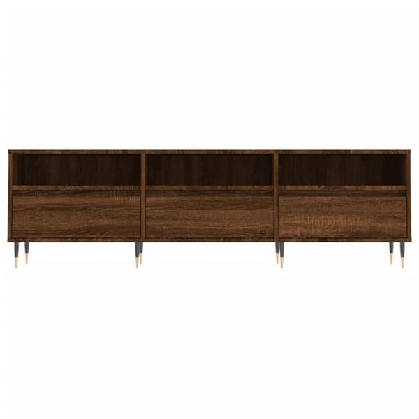 vidaXL TV-taso ruskea tammi 150x30x44,5 cm tekninen puu