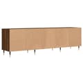 Pikkukuva 8 / 11: vidaXL TV-taso ruskea tammi 150x30x44,5 cm tekninen puu