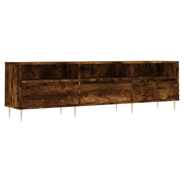 vidaXL TV-benk røkt eik 150x30x44,5 cm konstruert tre