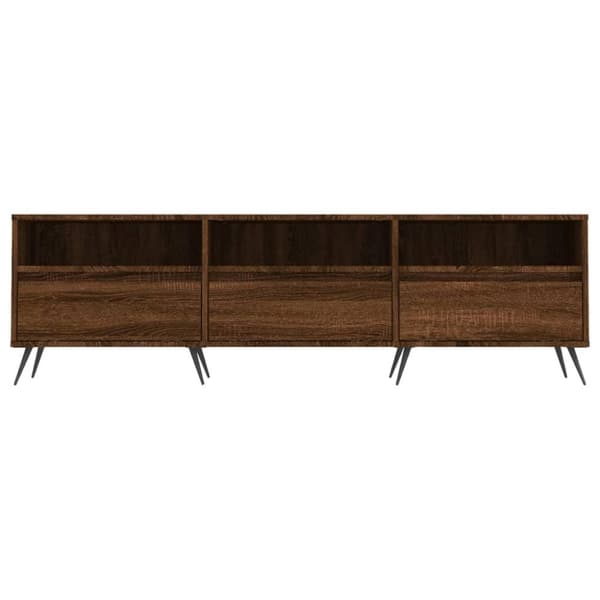 vidaXL Tv-bänk brun ek 150x30x44,5 cm konstruerat trä