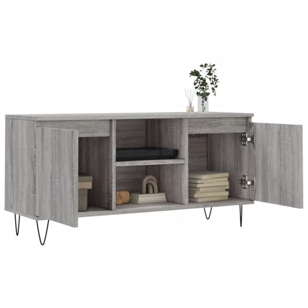 vidaXL TV-taso harmaa Sonoma 104x35x50 cm tekninen puu