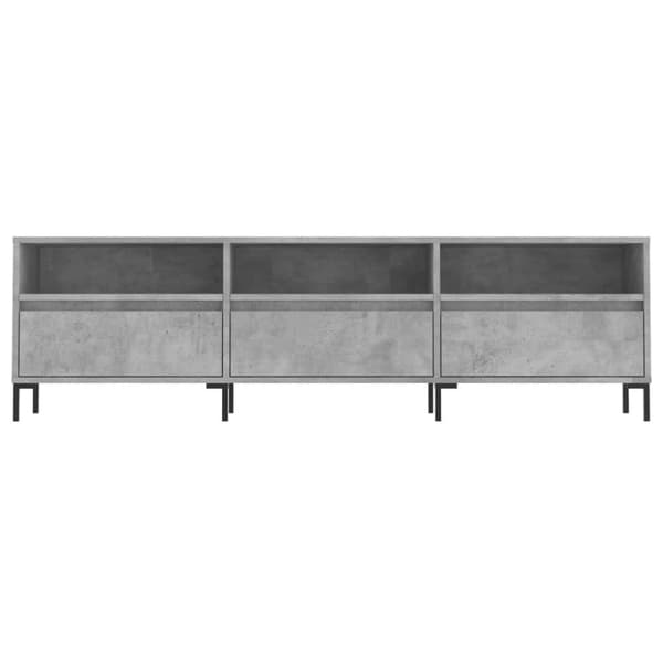 vidaXL tv-bord 150x30x44,5 cm konstrueret træ betongrå