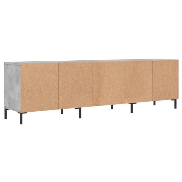vidaXL tv-bord 150x30x44,5 cm konstrueret træ betongrå