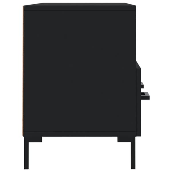 vidaXL tv-bord 102x36x50 cm konstrueret træ sort