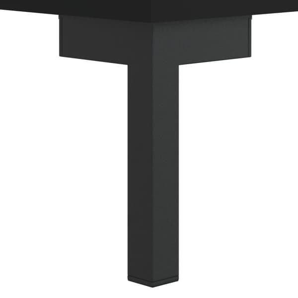 vidaXL tv-bord 102x36x50 cm konstrueret træ sort