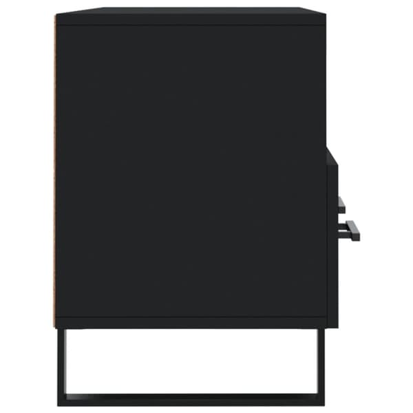 vidaXL Tv-bänk svart 102x36x50 cm konstruerat trä