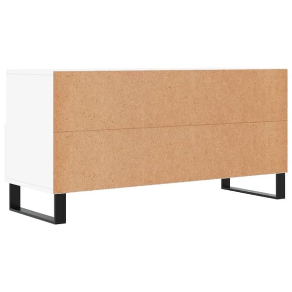 vidaXL Tv-bänk vit 102x36x50 cm konstruerat trä