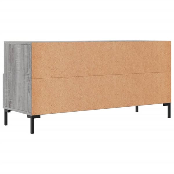vidaXL Tv-bänk grå sonoma 102x36x50 cm konstruerat trä