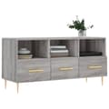 Miniatyrbilde 3 av 11: vidaXL TV-benk grå sonoma 102x36x50 cm konstruert tre
