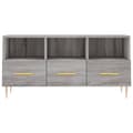 Miniatyrbilde 5 av 11: vidaXL TV-benk grå sonoma 102x36x50 cm konstruert tre