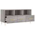 Miniatyrbilde 6 av 11: vidaXL TV-benk grå sonoma 102x36x50 cm konstruert tre