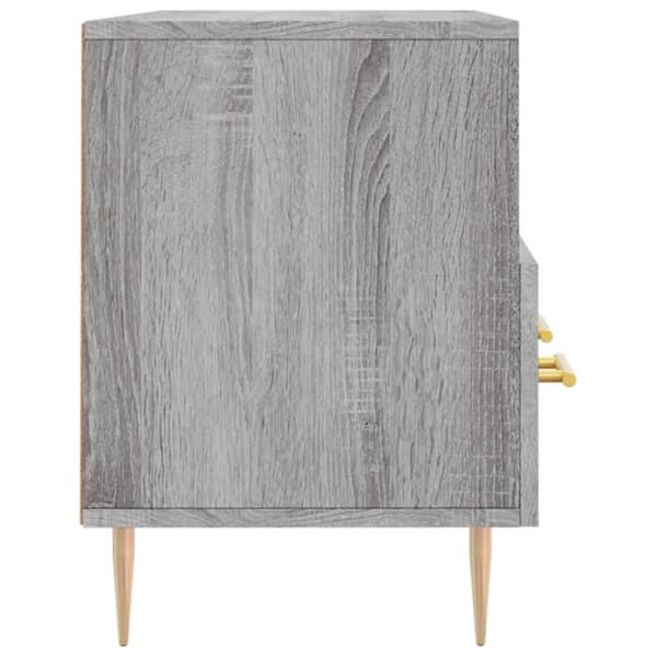 vidaXL TV-benk grå sonoma 102x36x50 cm konstruert tre