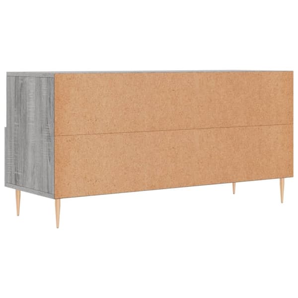 vidaXL TV-benk grå sonoma 102x36x50 cm konstruert tre