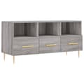 Miniatyrbilde 1 av 11: vidaXL TV-benk grå sonoma 102x36x50 cm konstruert tre