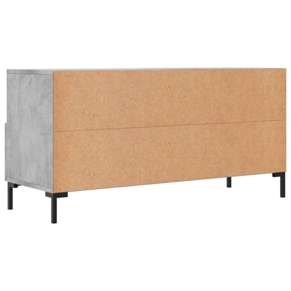 vidaXL tv-bord 102x36x50 cm konstrueret træ betongrå