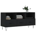 Miniatyrbillede 3 af 11: vidaXL tv-bord 102x36x50 cm konstrueret træ sort