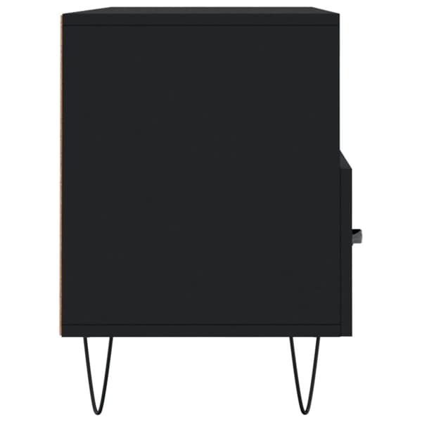 vidaXL tv-bord 102x36x50 cm konstrueret træ sort