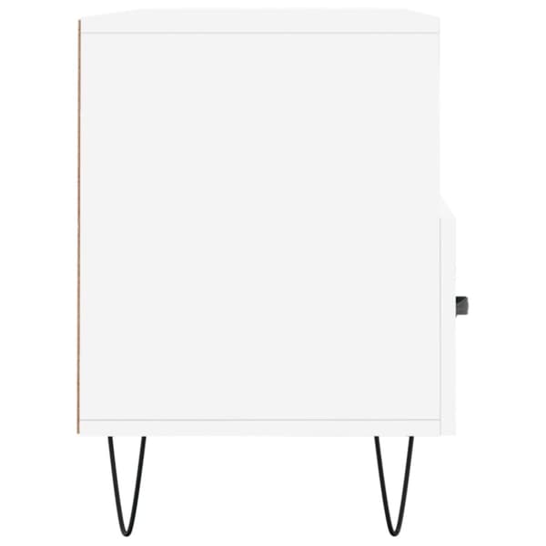 vidaXL TV-benk hvit 102x36x50 cm konstruert tre