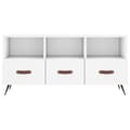 Miniatyrbilde 5 av 11: vidaXL TV-benk hvit 102x36x50 cm konstruert tre