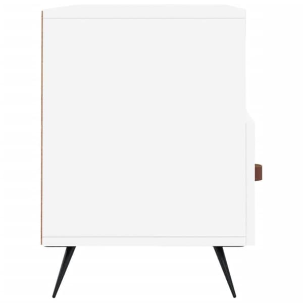 vidaXL TV-benk hvit 102x36x50 cm konstruert tre