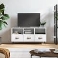 Miniatyrbilde 2 av 11: vidaXL TV-benk hvit 102x36x50 cm konstruert tre