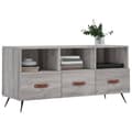 Pikkukuva 3 / 11: vidaXL TV-taso harmaa Sonoma 102x36x50 cm tekninen puu