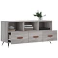 Pikkukuva 4 / 11: vidaXL TV-taso harmaa Sonoma 102x36x50 cm tekninen puu