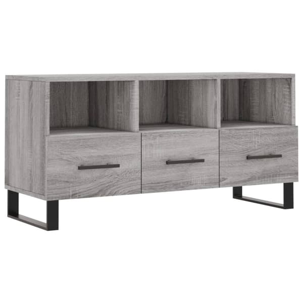 vidaXL TV-taso harmaa Sonoma 102x36x50 cm tekninen puu