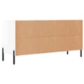 Miniatyrbillede 8 af 11: vidaXL tv-bord 102x36x50 cm konstrueret træ hvid højglans