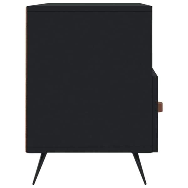 vidaXL tv-bord 102x36x50 cm konstrueret træ sort