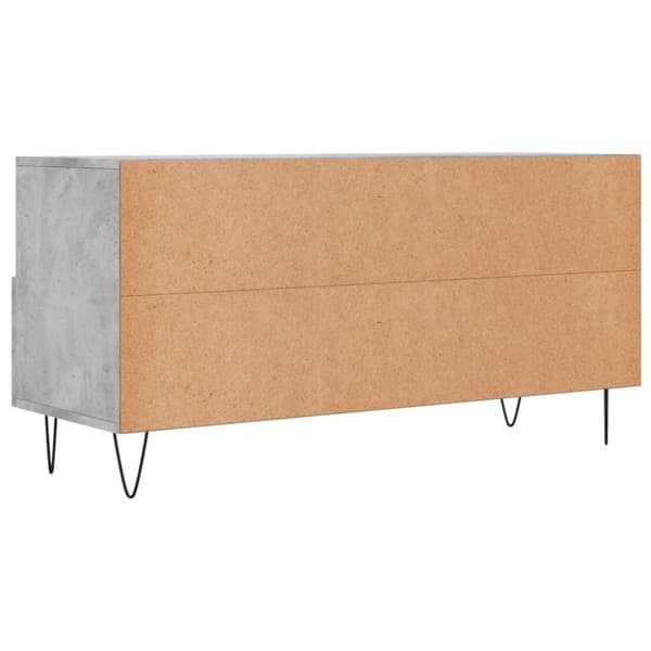 vidaXL tv-bord 102x36x50 cm konstrueret træ betongrå