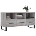 Miniatyrbilde 3 av 11: vidaXL TV-benk grå sonoma 102x36x50 cm konstruert tre