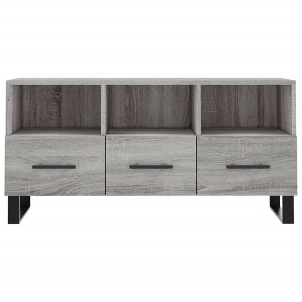 vidaXL TV-benk grå sonoma 102x36x50 cm konstruert tre