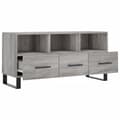 Miniatyrbilde 6 av 11: vidaXL TV-benk grå sonoma 102x36x50 cm konstruert tre