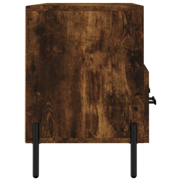 vidaXL TV-benk røkt eik 102x36x50 cm konstruert tre