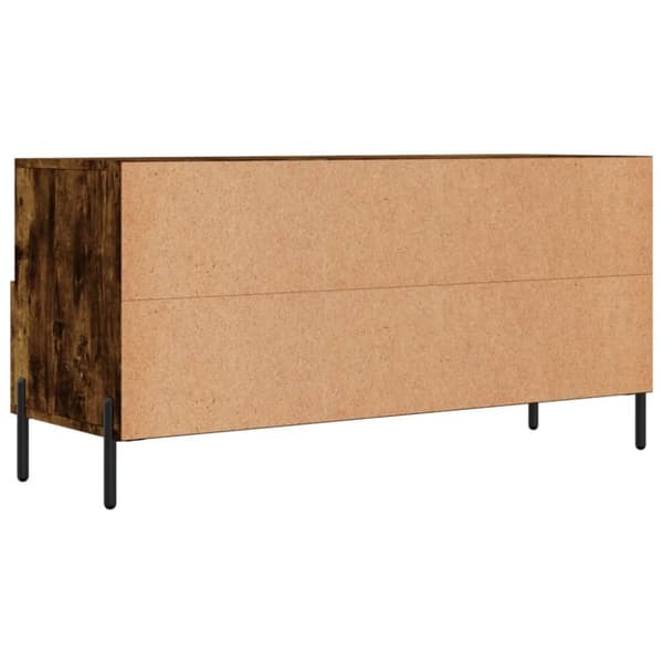 vidaXL TV-benk røkt eik 102x36x50 cm konstruert tre