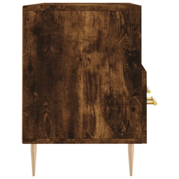 vidaXL TV-benk røkt eik 102x36x50 cm konstruert tre