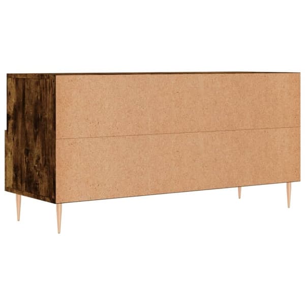 vidaXL TV-benk røkt eik 102x36x50 cm konstruert tre