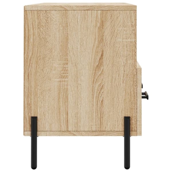 vidaXL TV-benk sonoma eik 102x36x50 cm konstruert tre